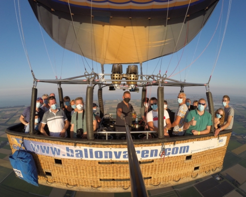 Ballonvaart op 7 augustus boven Noord Holland